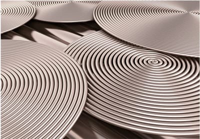 Fotobehang - Copper Spirals.