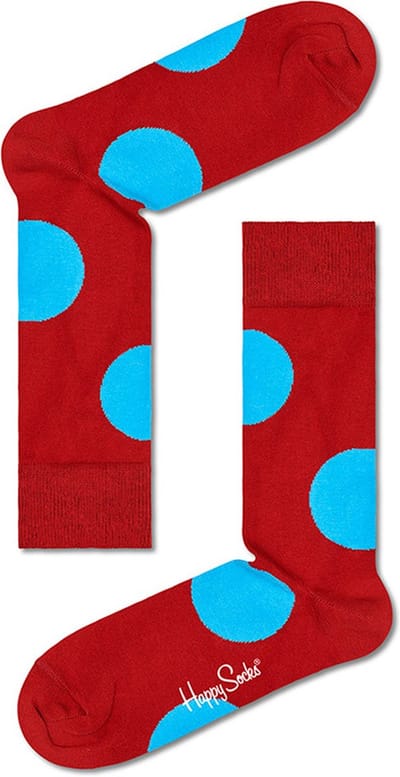 Happy Socks unisex sokken jumbo dot rood