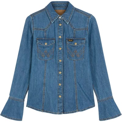 Dameshemd Wrangler Super Western