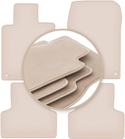PREMIUM beige vloermatten voor: Honda Accord VIII sedan, stationwagen, tourer 2008-2015
