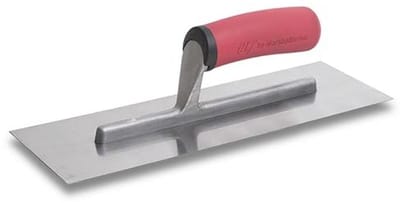 Vlakspaan met softgrip handvat, roestvrij staal, 305x102 mm voor stukadoors