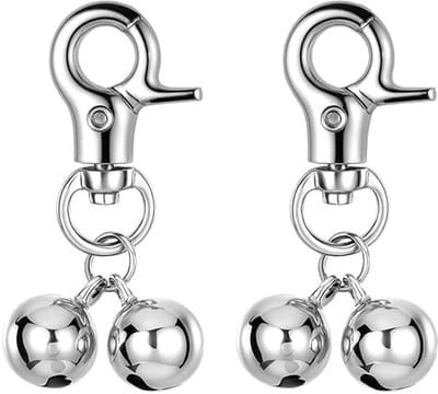 Dailygoods- Belletjes voor Hondenhalsband - Rammelaar met Veilige Clips - Robuuste Hanger - Slijtvast Koper - Veiligheid tijdens Wandelen - Ideaal Cadeau voor Huisdieren - Hondenbel