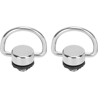 Adaptateur de connexion pour trépied, anneau en D de 1/4 po, vis de fixation pour plaque à dégagement rapide et sangle white