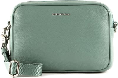 MANDARINA DUCK Leren Schoudertas Mellow Leather Crossbody Camera Bag Mistral Mintgroen