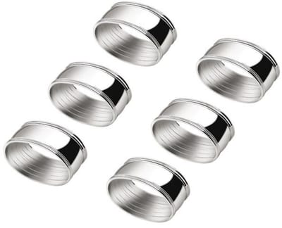 Zilverstad - Servetring ovaal 5,5cm - set van 6 stuks