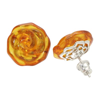 La Rosa Princesa Oorbellen Dames 925 Sterling Zilver - Grote Roos / Bloemetje - Romantisch Sieraad