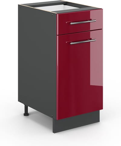 Vicco Fame-Line Keukenonderkast – 40 cm zonder werkblad Bordeauxrode hoogglans