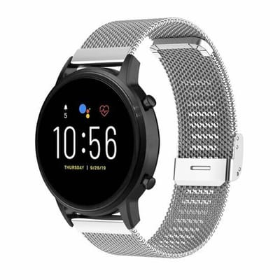 By Qubix - Geschikt voor Xiaomi Redmi Watch 5 Active / Redmi Watch 5 Lite - Milanese bandje met klemsluiting - Zilver