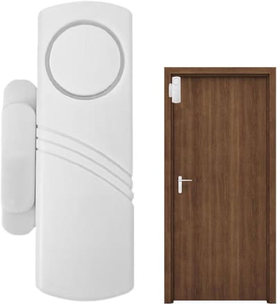 Deurraam alarm - Veiligheidssensoren - Huis beveiligen - Ultradun draadloos - 15 cm - Wit