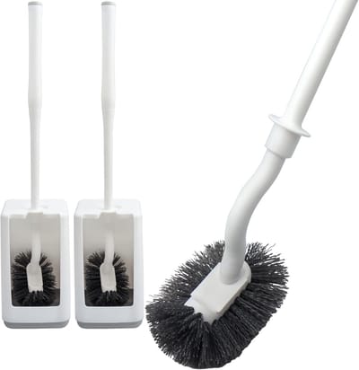 Toiletborstelset - Wit - Vloerstaand - Duurzaam PP-Materiaal - Voor Badkamerreiniging
