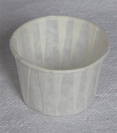 papieren saus cup - 250 stuks - wit - 6 cl