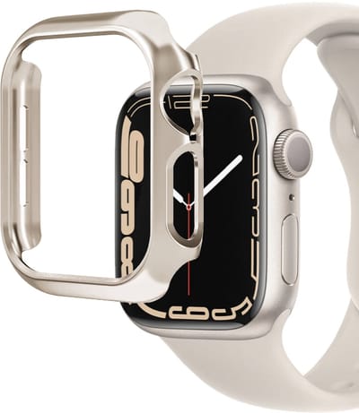 MY PROTECT - Bumper Hoesje Geschikt Voor Apple Watch 45mm - Bescherm Case - Starlight