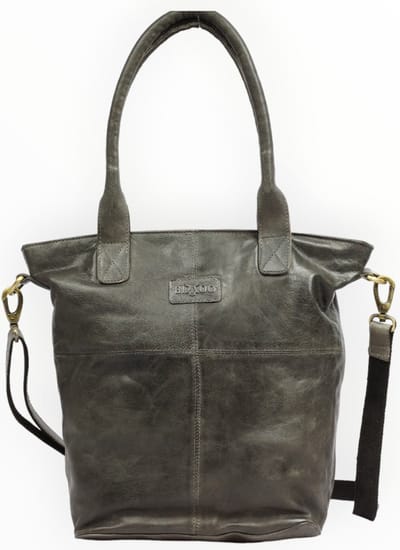 Bizzoo shopper with long strap grey