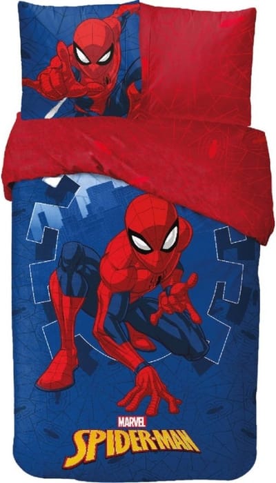Marvel - Spiderman - Dekbedovertrek - 140x200 Cm - 100% Katoen – Eenpersoons