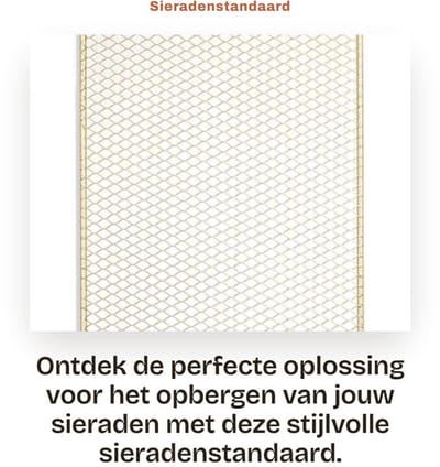 Dailygoods- Sieradenstandaard Lichtgewicht - Sieradenrek - Oorbellenrek - Sieradenhouder - Sieradenrek voor kettingen - 10 Haken