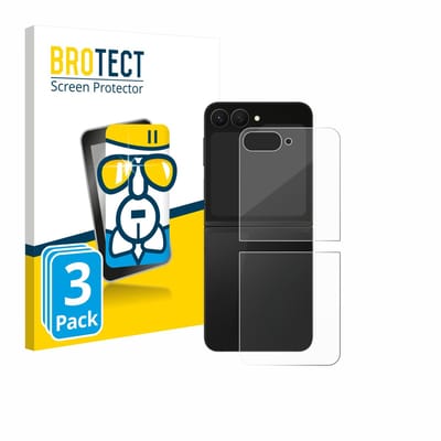 Screenprotector 3 Stuks voor Samsung Galaxy Z Flip 7 FE (Achterkant) Beschermglas transparant