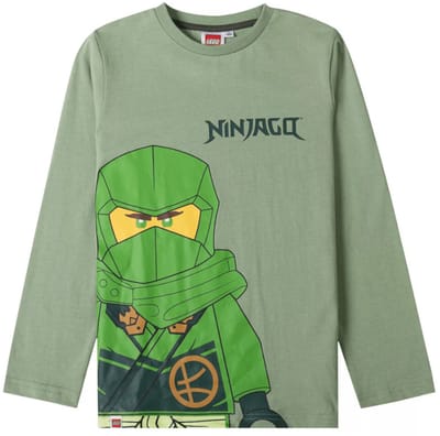 Lego Ninjago Battle Green kindershirt met lange mouwen 3 jaar / 98 cm
