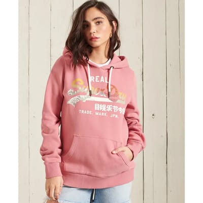Geborstelde capuchon voor dames Superdry Vintage Itago