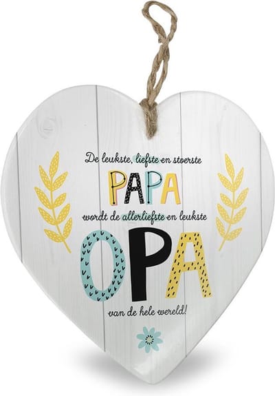 Miko - Baby Collectie - Stenen hart - Papa wordt Opa