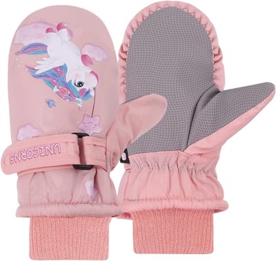Waterdichte Kinderhandschoenen voor Skiën en Snowboarden, Warm en Winddicht, Geschikt voor 2-10 Jaar, Ideaal voor Buitenactiviteiten in de Winter