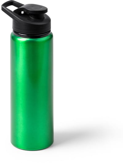 Aluminium drinkfles met metallic afwerking 800 ml kleur Groen Raiden model Raiden Geschikt voor laser techniek