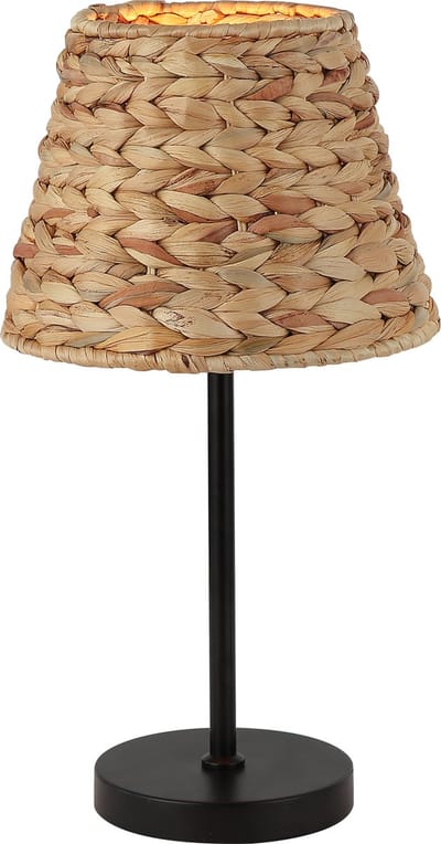 Chericoni Nature Treccia Tafellamp - 1 lichts - Ø 25cm - Bruin - Gevlochten Bamboe