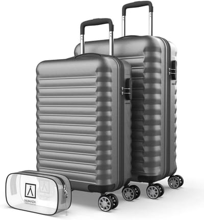 Reiskoffer Set - Bagage Koffers - Stijlvol Reizen - Lichtgewicht ABS Materiaal - Medium en Klein