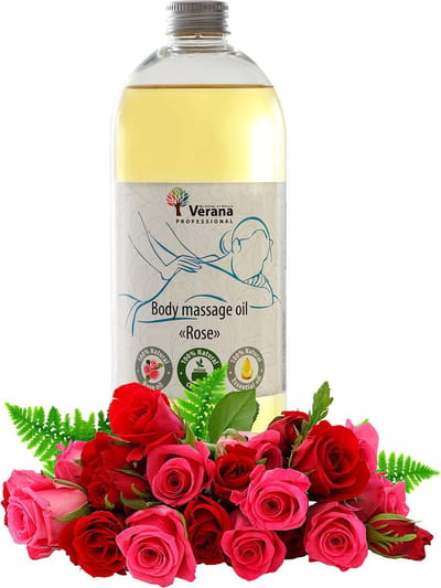 Verana Natuurlijke Massageolie Rozen 1l