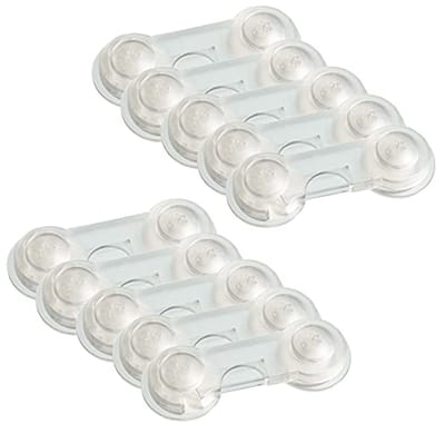 10 stuks Deurbeveiliging voor Baby's - Kinderslot, Ladebeveiliging en Deurgrendel, Transparant