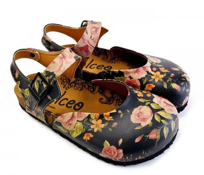 GOBY – Rosé Romance Clogs – Handmade en Vegan – Elegant en Comfortabel – Maat 35