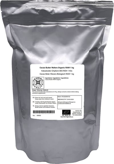 Cacao Boter RAW Wavers - 1 Kg - Holyflavours - Natuurlijk Superfood