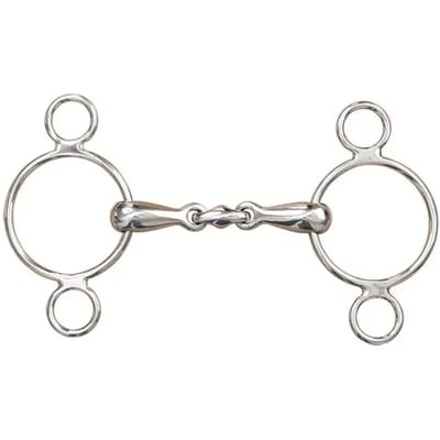 Pessoa dubbel snaffle bit voor paarden T de T