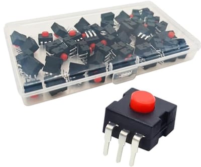 Micro Mini 12x12 Vergrendeling AAN/UIT Schakelaar 1.5A 250V Zelfsluitende Drukknop voor DIY SMD Zaklamp