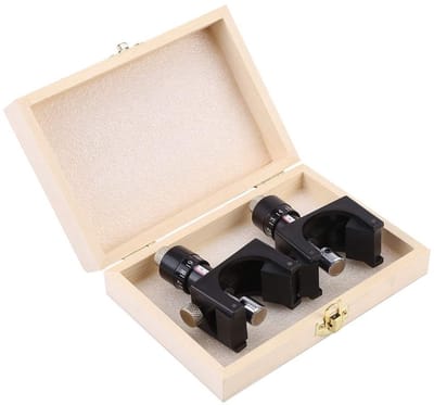 Dailygoods- Schaafmes - Magnetische Instelling - 2 Stuks - Houtbewerking Gereedschap - Micro-Verstelbare Mal - Nauwkeurige Uitlijning - Instelgereedschap