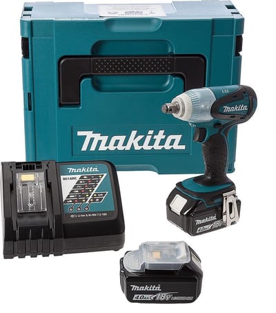 Makita DTW251RMJ 18V Li-Ion Accu slagmoersleutel set (2x 4.0Ah accu) in Mbox - 230Nm - 1/2"