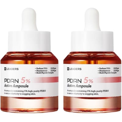 Leaders Ampoule Active PDRN Très Concentré 5% Raffermissante Nourrissante 30ml 2 Pièces white