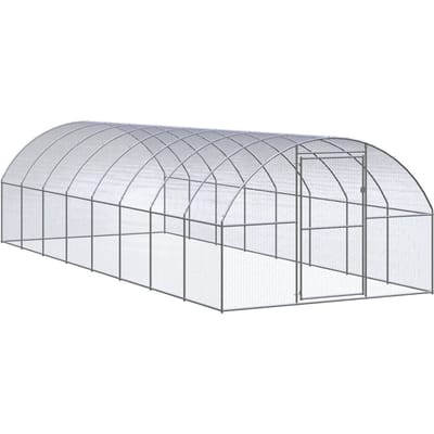 Vidaxl Cage Extérieure Pour Poulets, 3X8X2 M, Acier Galvanisé