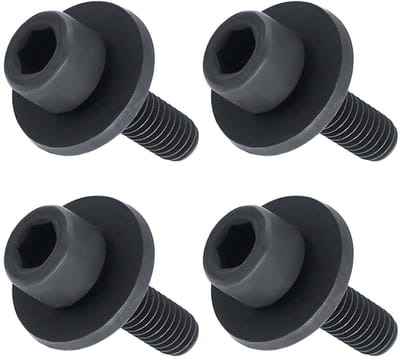 MTTproducts- Zeskantbout - 4 Stuks - M6 x 20 - Hoogwaardig Staal - Compatibel met Makita BSS610/BSS611/DSS610/DSS611 - Duurzaam en Gemakkelijk te Installeren - Bevestigingsschroef