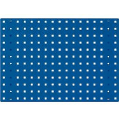 Bodempaneel Perfo 650, gatgrootte 9,2 x 9,2 mm, B 650 x D 13 x H 457 mm, plaatstaal met poedercoating, gentiaanblauw RAL 5010
