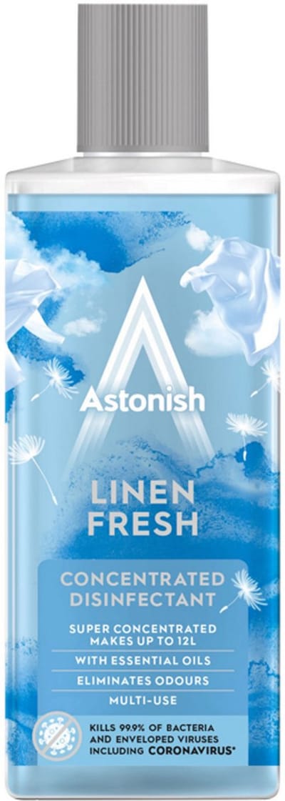 Astonish Concentrate 0,3L - Desinfectiemiddel - Voor het reinigen van oppervlakken, geur: Linen Fresh