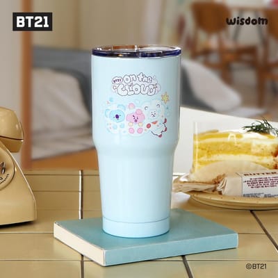 BT21 minini Roestvrijstalen Tumbler Ver.2 Isolatie Koeling Voertuig Kamperen 580ml