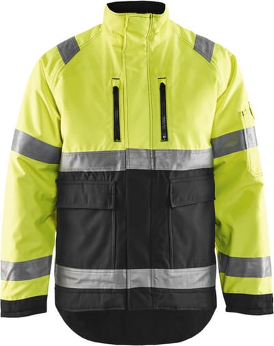 Blåkläder 4827-1977 Winterjas High Vis Geel/Zwart maat L