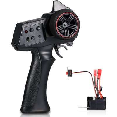AUSTAR AX-7S 2.4G 3CH Zender Afstandsbediening met 2 in 1 Ontvanger ESC voor 1/14 1/16 1/18 zwart