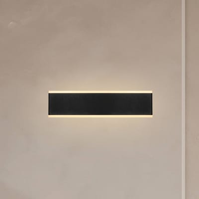 Mantra Iluminación Nelson LED wandlamp, breedte 30,5cm, zwart, CCT, omhoog/omlaag