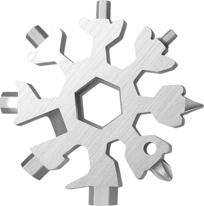Home & Marker - Multitool - Gereedschap - Schroevendraaier - Inbussleutel - Sleutelhanger in Sneeuwvlok-vorm - MULTIFLAKE