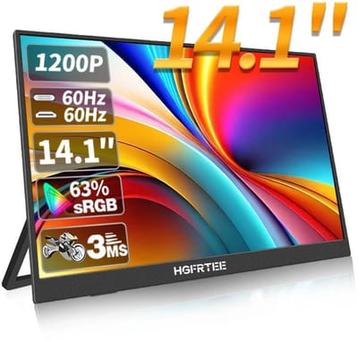 Cellista Draagbare Monitor 14.1 inch - Tweede Scherm Laptop - IPS Full HD Display - HDMI USB-C Monitor - 1920x1200 - 60Hz - HDR10