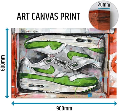 Sneaker canvas shoebox Patta green 90x60 cm