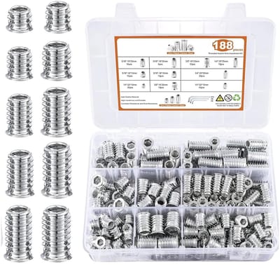 Moerset Assortiment - Bevestigingsmateriaal Set - Klus & Reparatie - Inclusief Inbussleutels - 22x18x5 cm