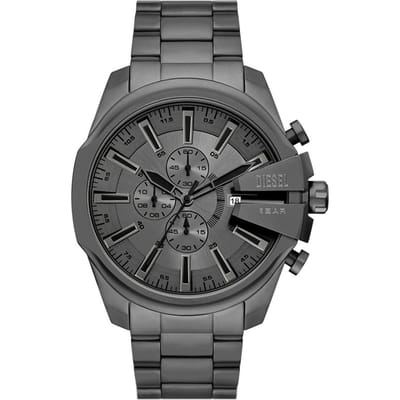 Diesel Mega Chief Slim Heren Horloge Grijs DZ4676