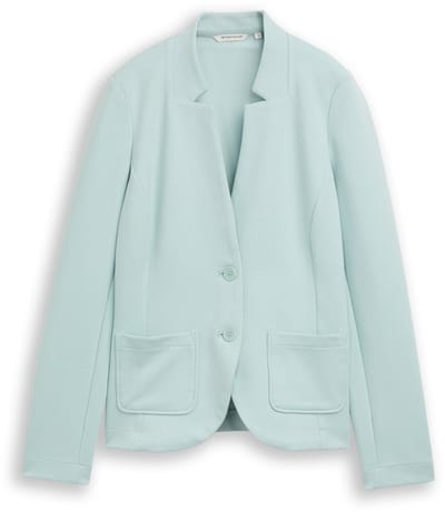 Tom Tailor - Slim fit blazer met ottoman-structuur - Maat XS - blue haze